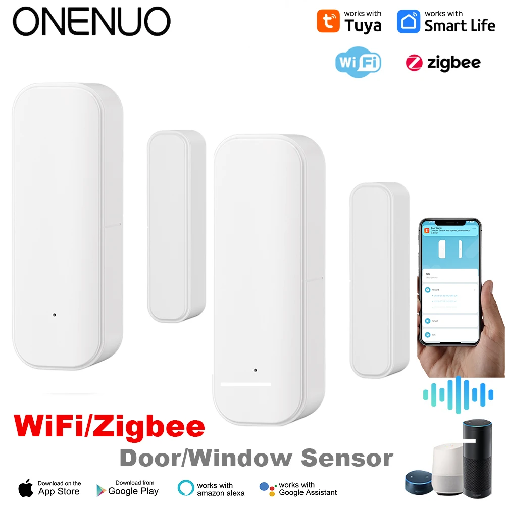 Home Security Equipment - Tuya WiFi Zigbee Window Door Sensor