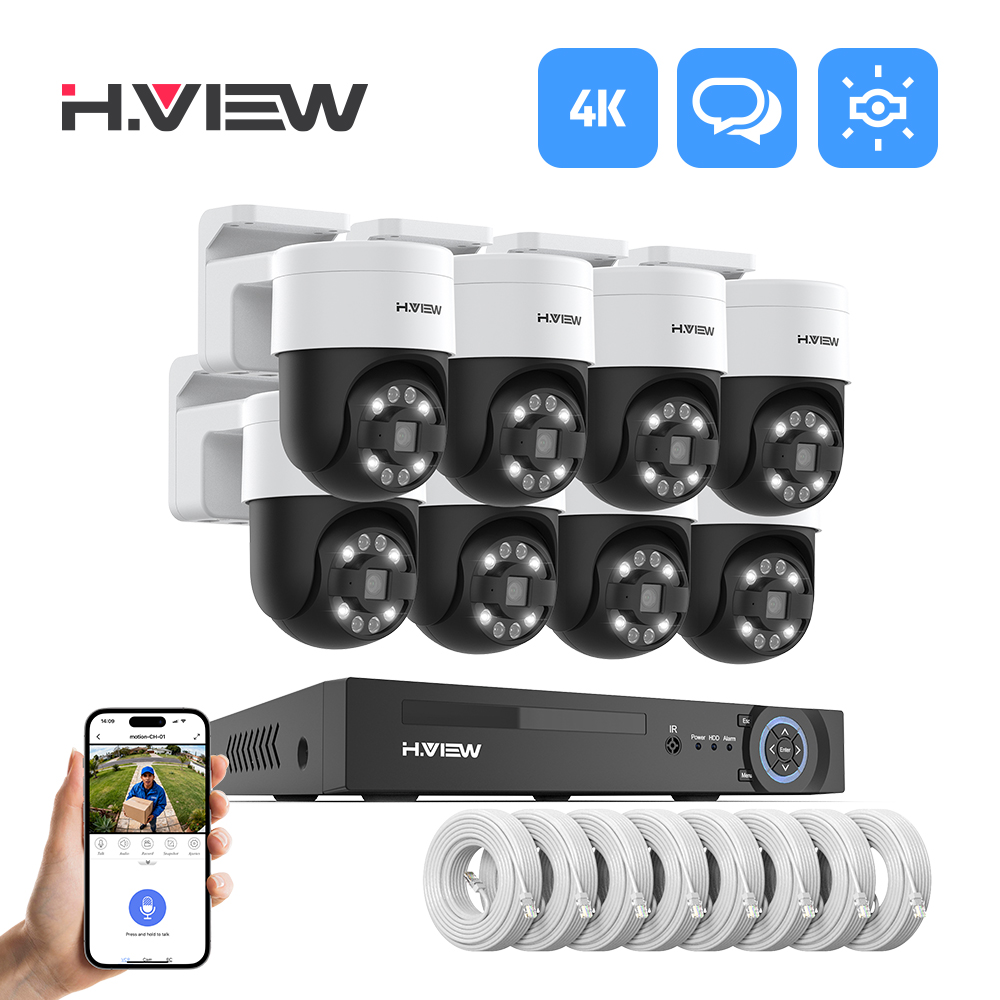 Home Security Services - H.view 8Ch 4K 5MP 8MP Cctv