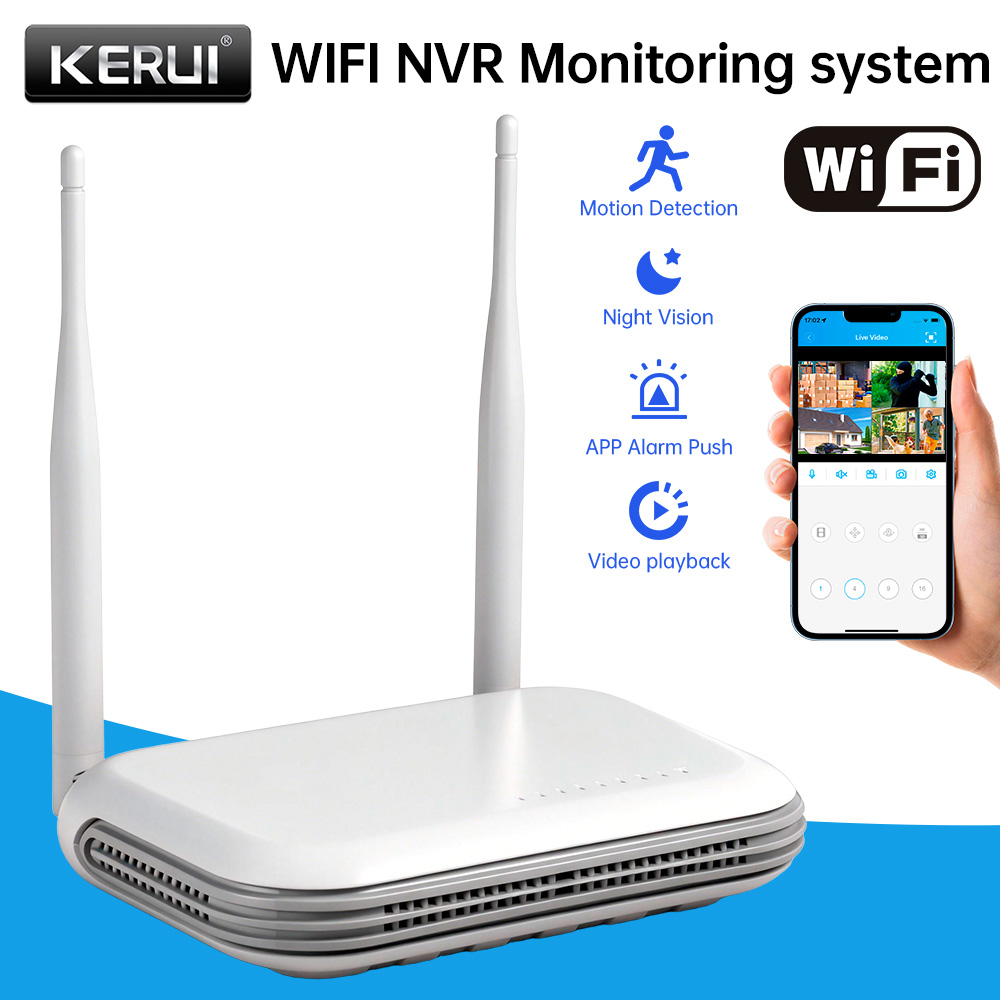 Home Security Services - KERUI Mini Network WIFI 8CH NVR