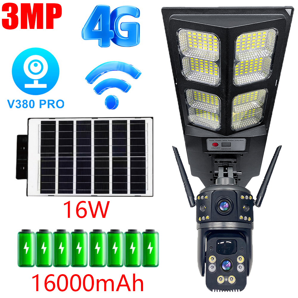 Home Security Services - 3MP 4G Dual Lens Camera Security