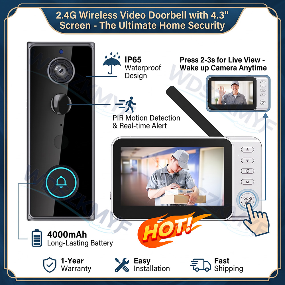 New Smart Wireless Doorbells V - Home Security Doorbell Camera 评论和价格