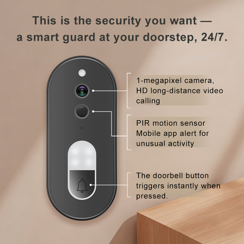 Tuya 1080P HD Wireless WiFi Vi - Home Security Doorbell Camera 评论和价格