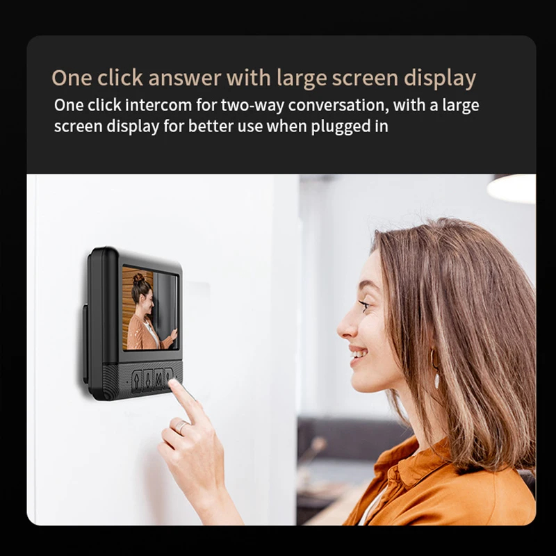 4.3’’video Doorbell 2.4G 130°  - Home Security Doorbell Camera 评论和价格