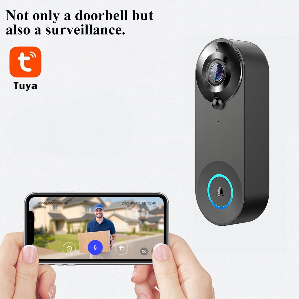 Tuya 1080P Wireless WIFI Doorb - Home Security Doorbell Camera 评论和价格