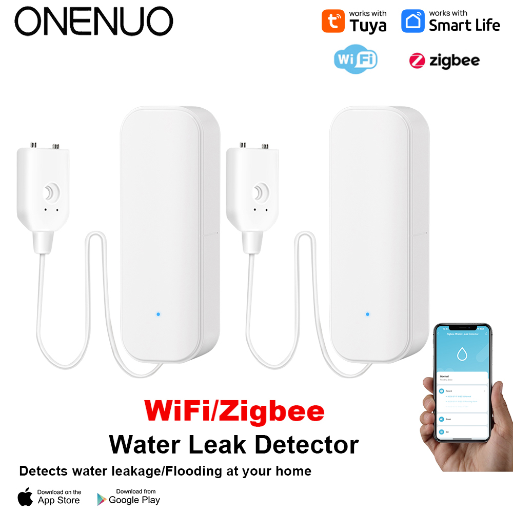 WiFi/Zigbee Water Sensor Tuya  - Home Security Services 评论和价格