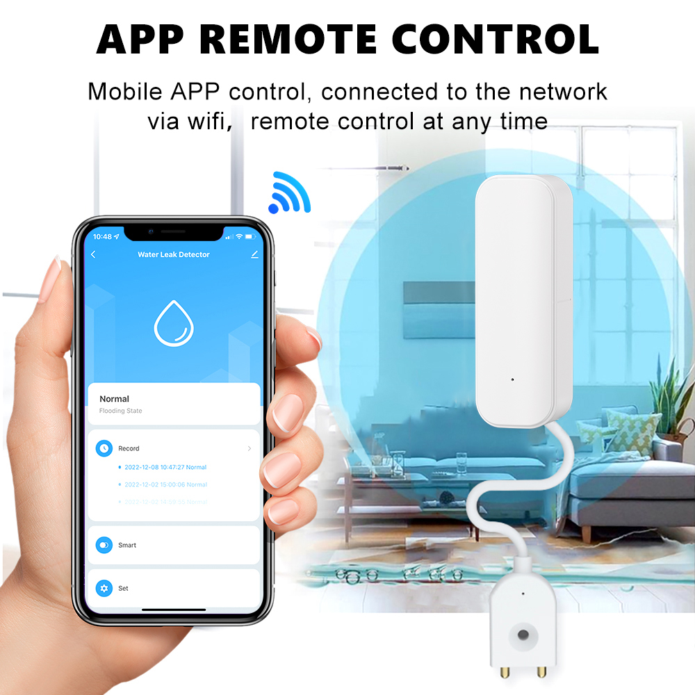 WiFi/Zigbee Water Sensor Tuya  - Home Security Services 评论和价格