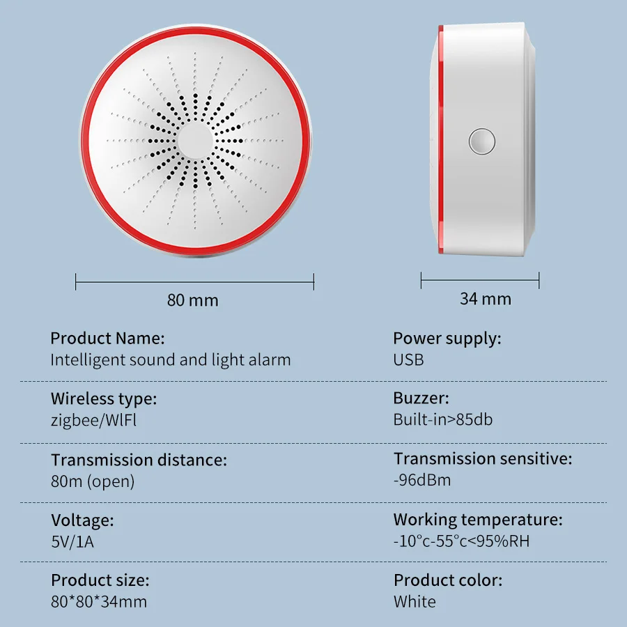 Tuya WiFi ZigBee Smart Alarm S - Home Security Equipment 评论和价格