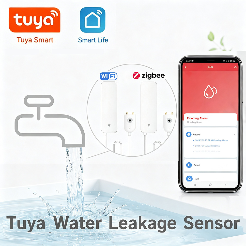 ZigBee WiFi Water Leak Sensor  - Home Security Tools 评论和价格