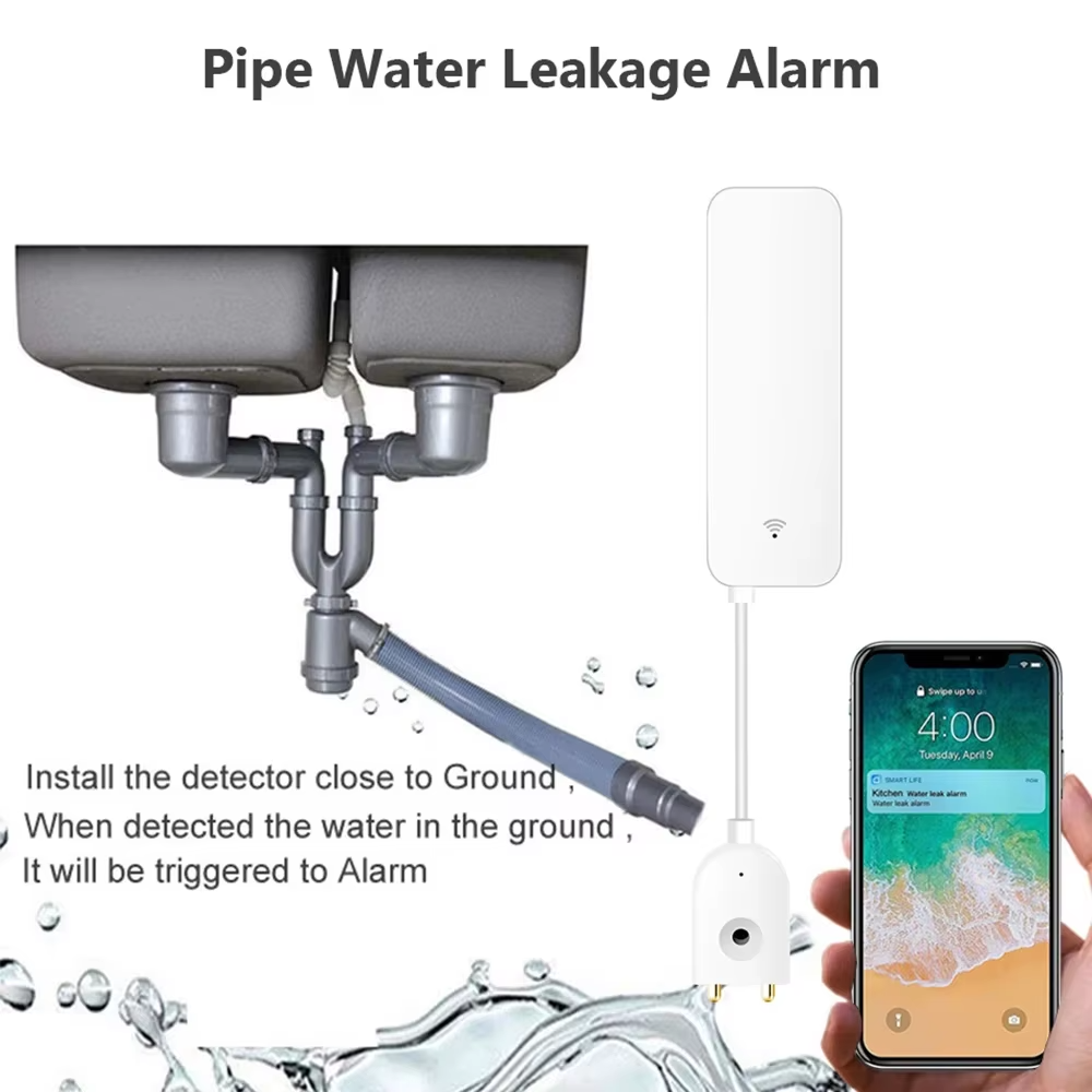 ZigBee WiFi Water Leak Sensor  - Home Security Tools 评论和价格