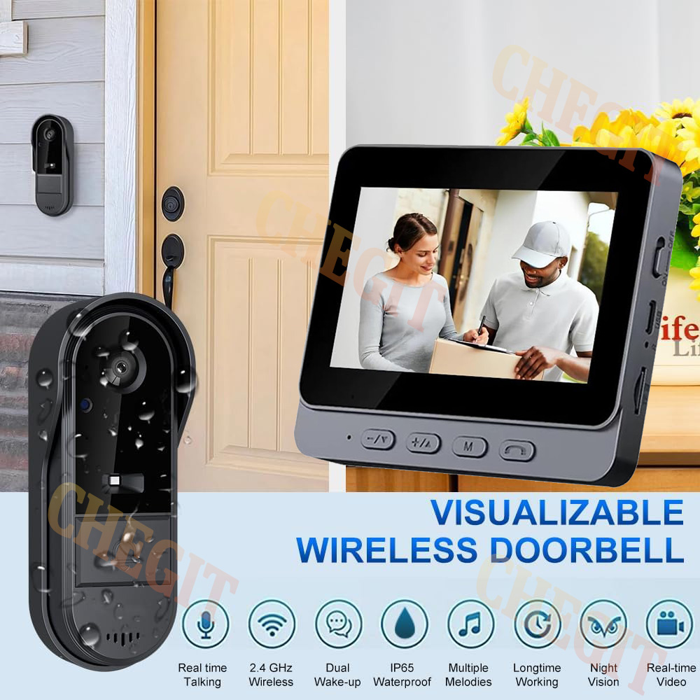 Wireless Wifi Doorbell Camera  - Home Security Doorbell Camera 评论和价格