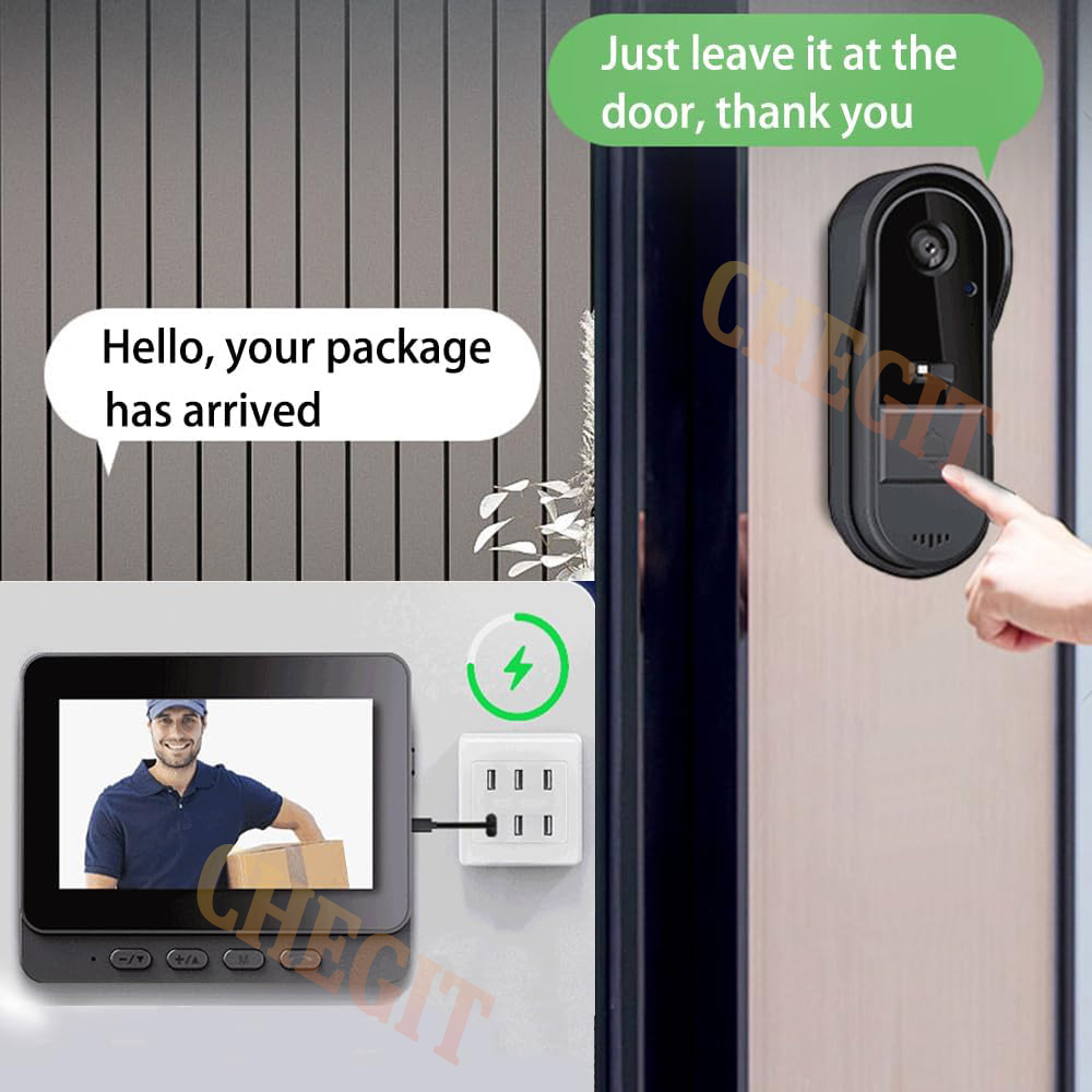 Wireless Wifi Doorbell Camera  - Home Security Doorbell Camera 评论和价格