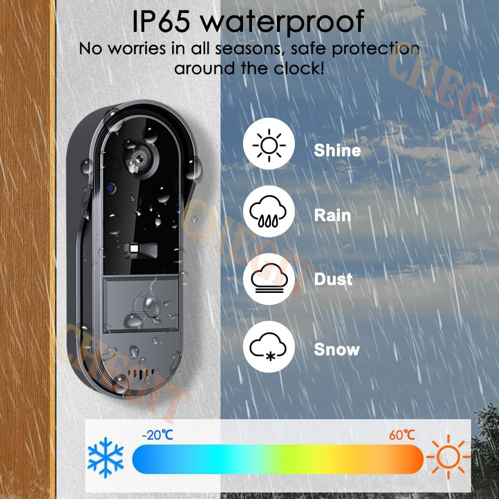 Wireless Wifi Doorbell Camera  - Home Security Doorbell Camera 评论和价格