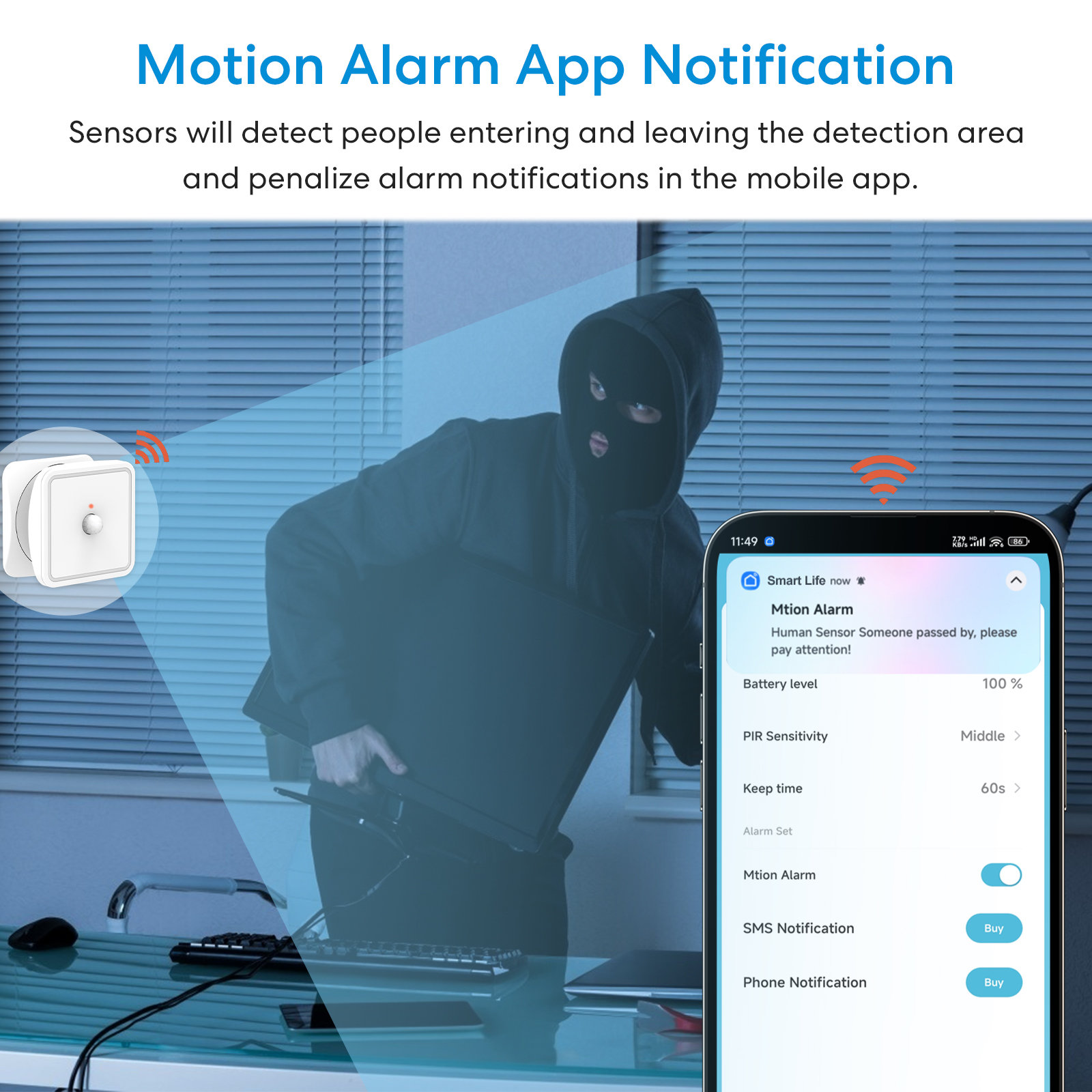 Tuya ZigBee Human Motion Senso - Home Security Services 评论和价格