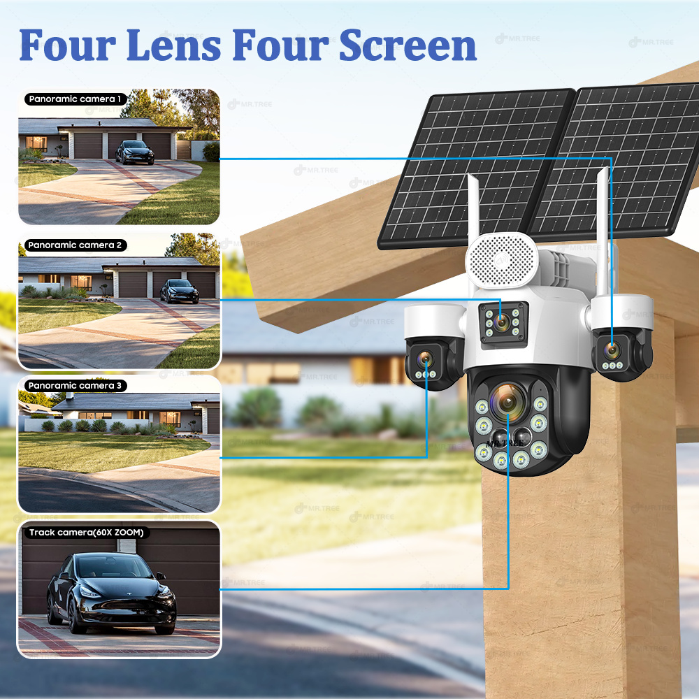 AOV Four Lens Outdoor Surveill - Home Security Services 评论和价格