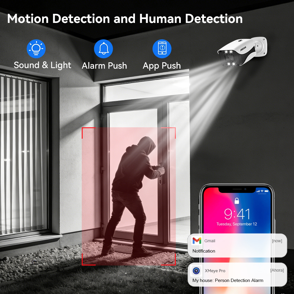8MP Security Camera System 4K  - Home Security Services 评论和价格
