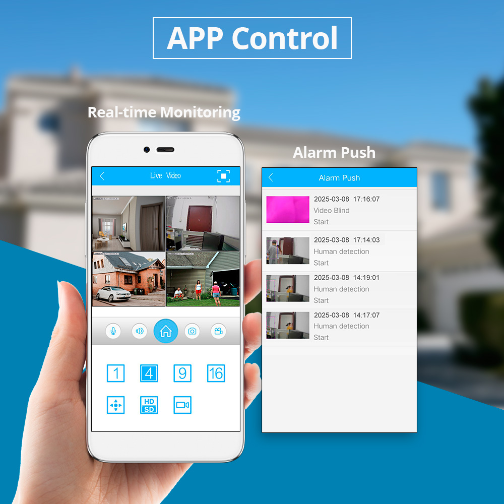 KERUI Mini Network WIFI 8CH NV - Home Security Services 评论和价格
