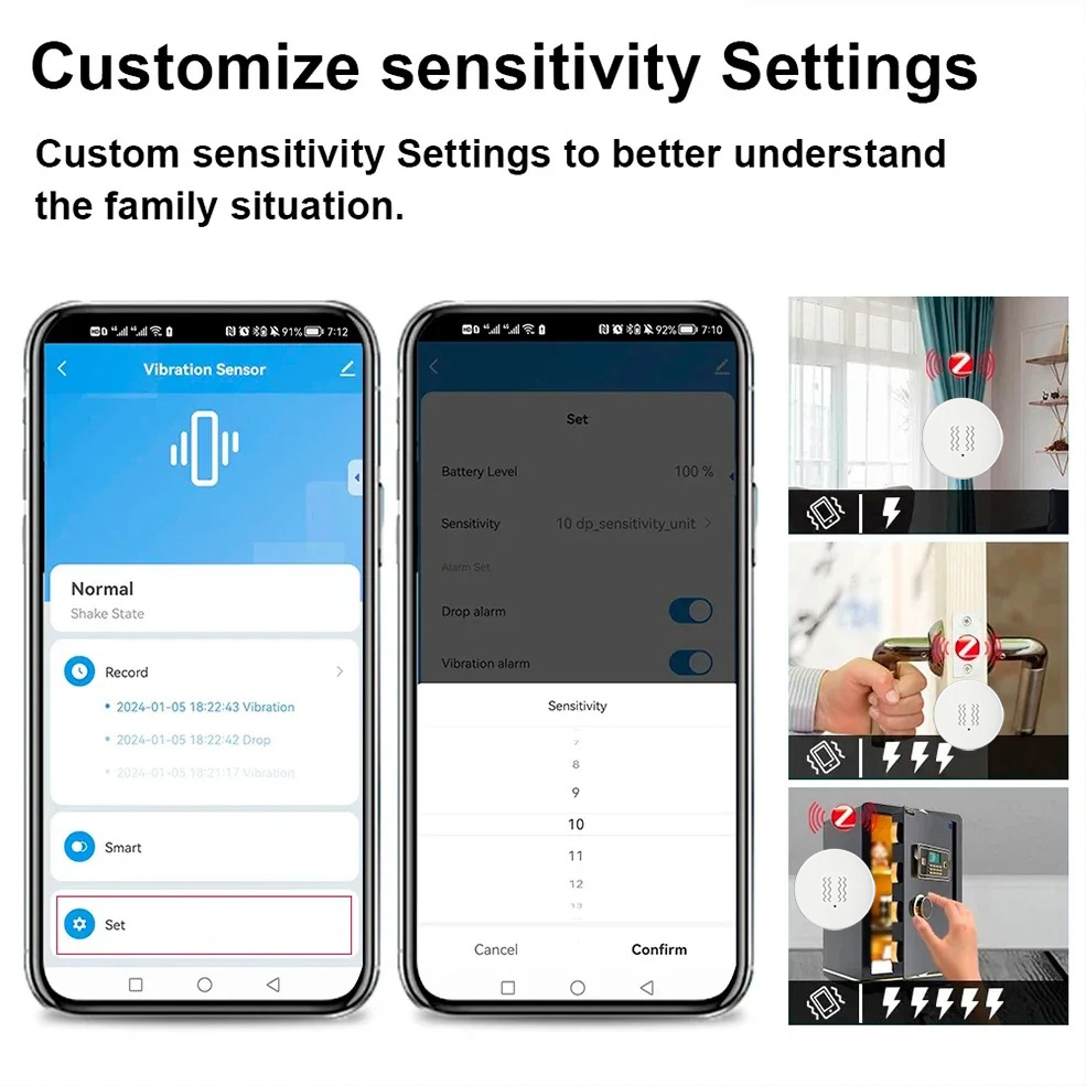 Tuya ZigBee Smart Vibration &  - Home Security Services 评论和价格