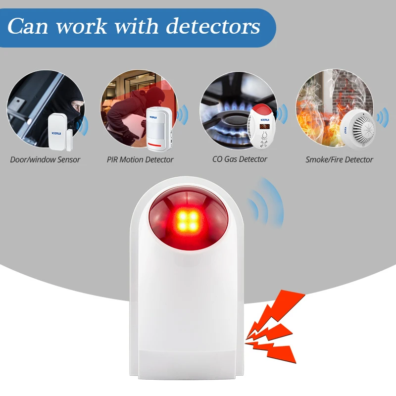 Flash Alarm Wireless Outdoor S - Home Security Equipment 评论和价格