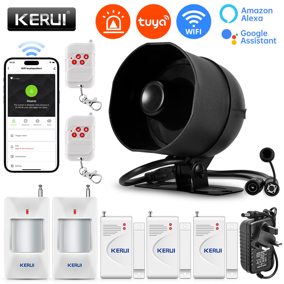 KERUI 120db Siren Alarm System - Home Security System Installation 评论和价格