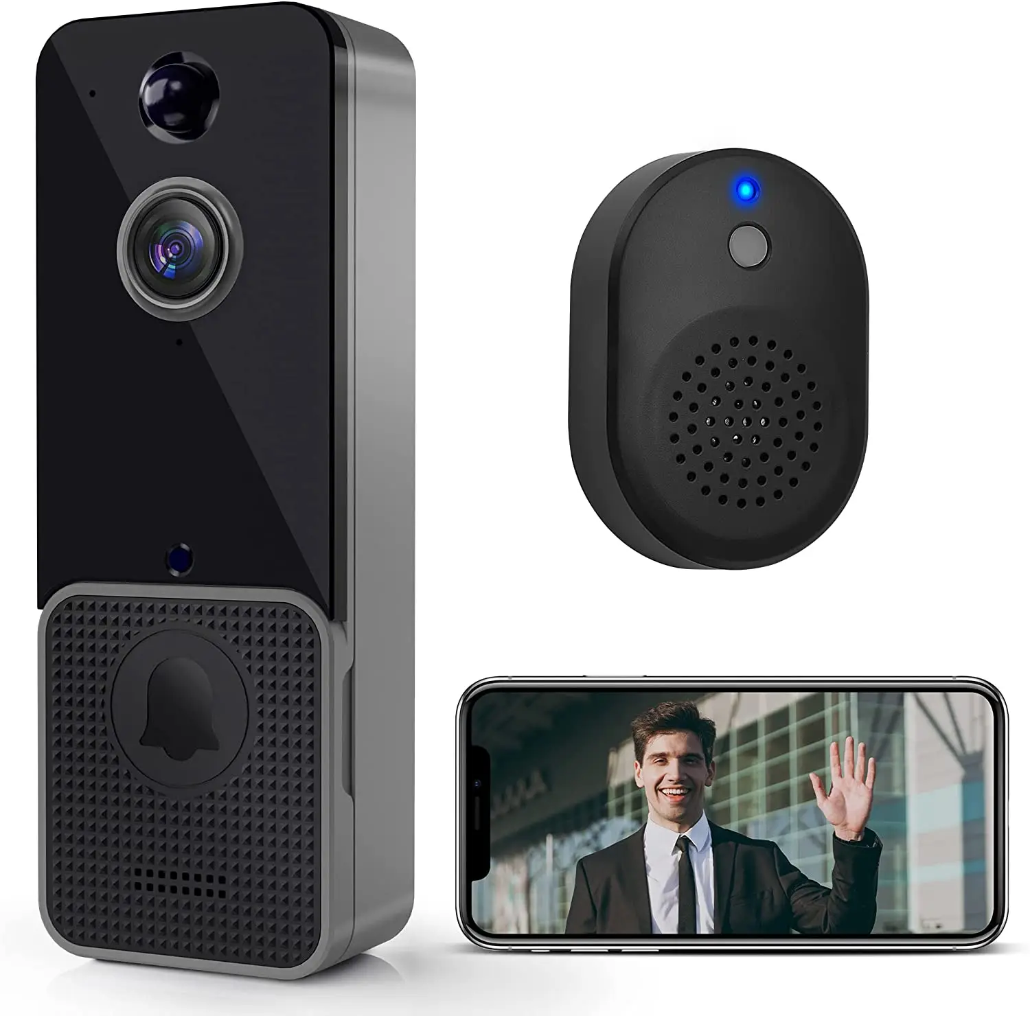 Wireless WiFi Video Doorbell C - Home Security Doorbell Camera 评论和价格