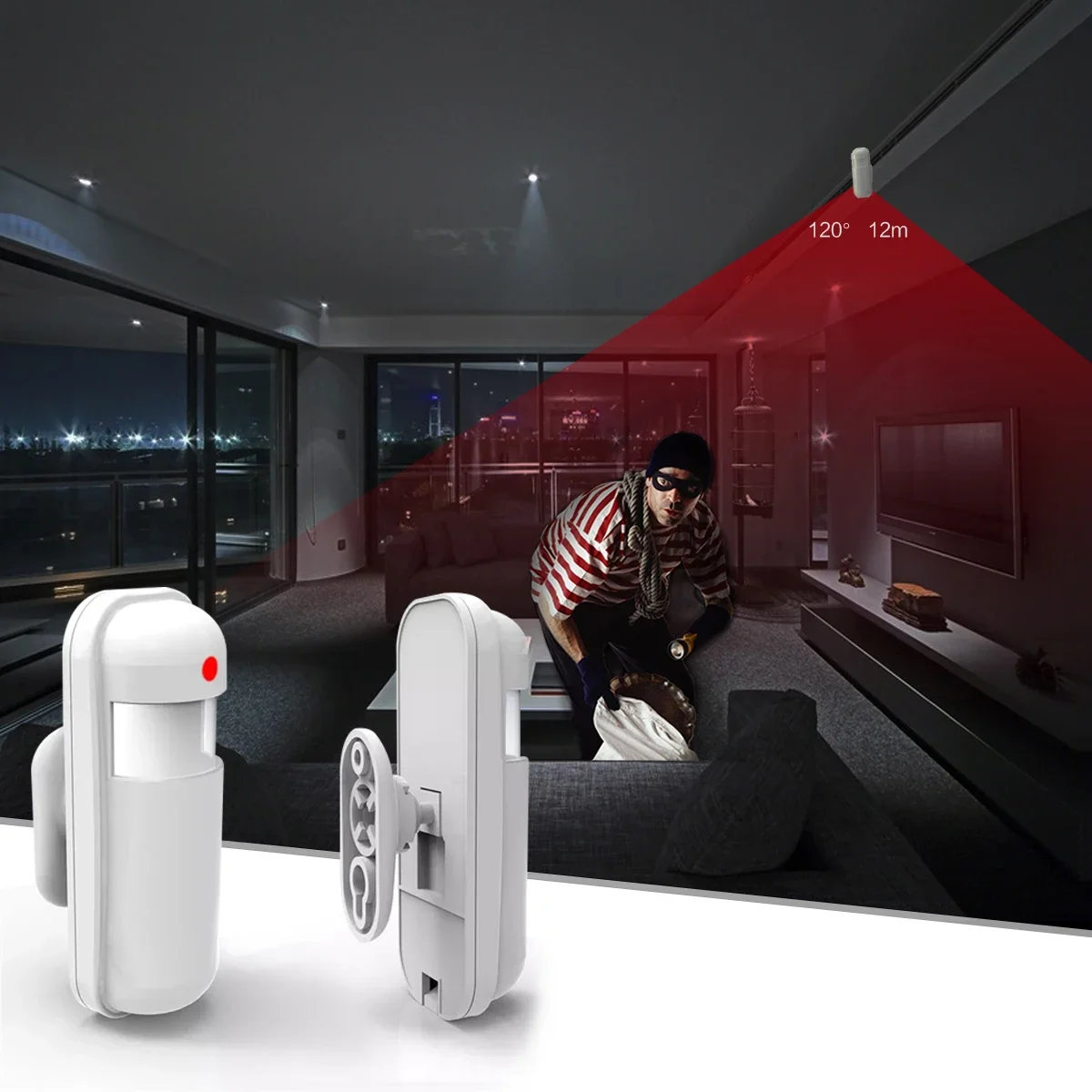 433MHz Motion Sensor Wireless  - Home Security System Installation 评论和价格