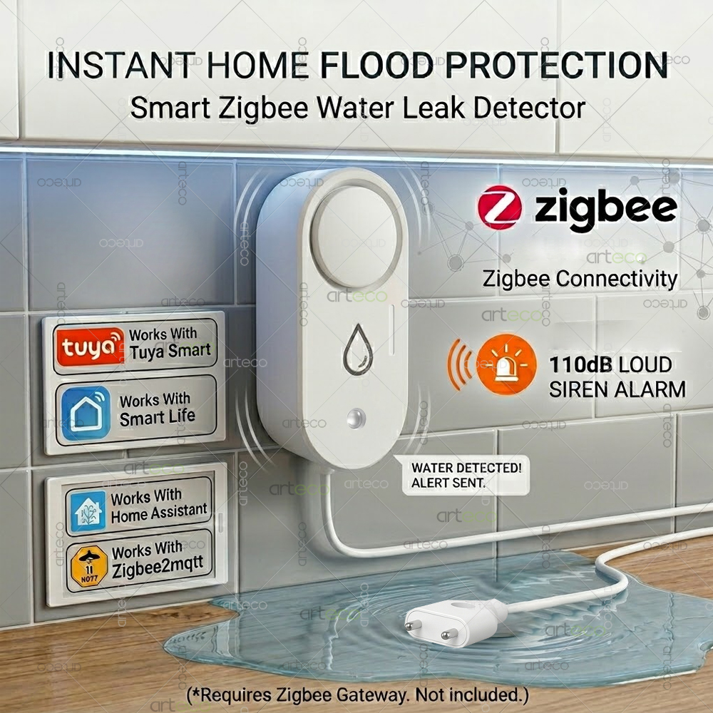 Zigbee Water Leak Detector Sma - Home Security Tools 评论和价格