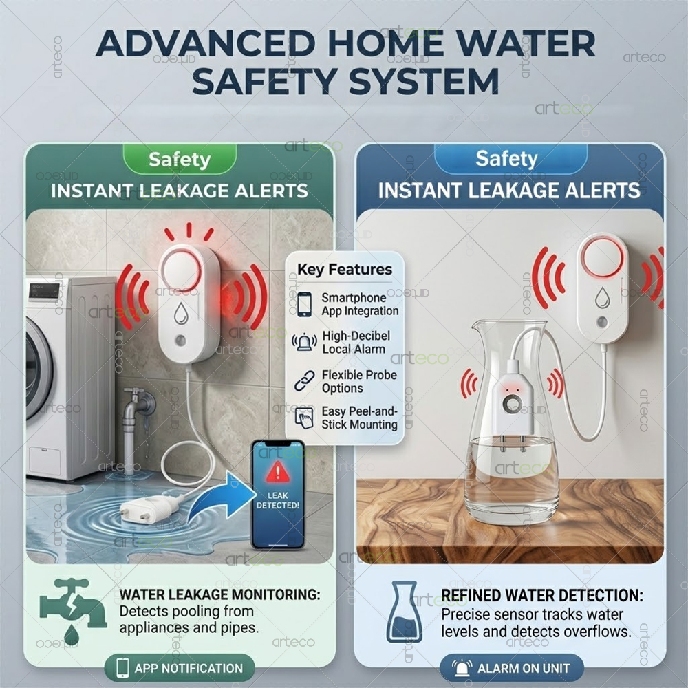 Zigbee Water Leak Detector Sma - Home Security Tools 评论和价格