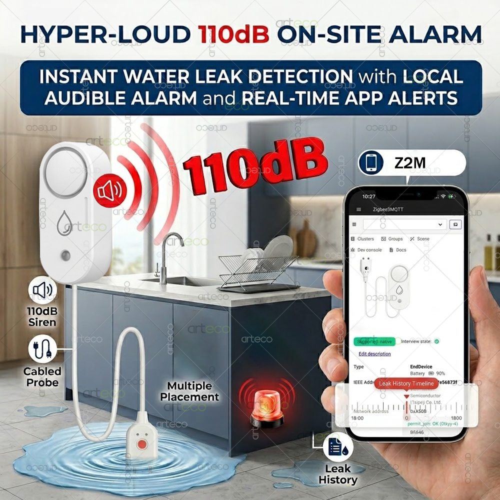 Zigbee Water Leak Detector Sma - Home Security Tools 评论和价格
