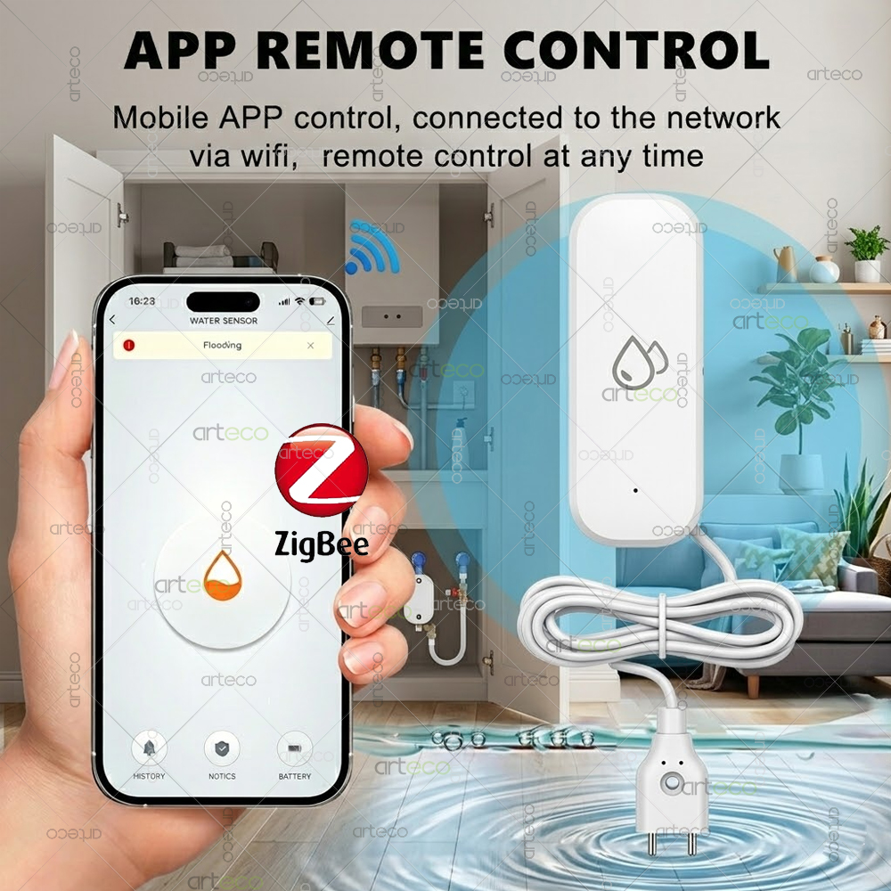 Zigbee Water Leak Detector Sma - Home Security Tools 评论和价格