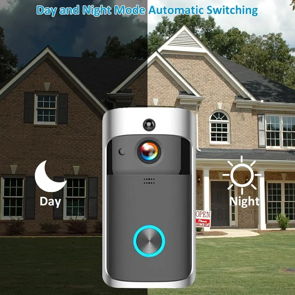 720P HD Smart Home Wireless WI - Home Security Doorbell Camera 评论和价格