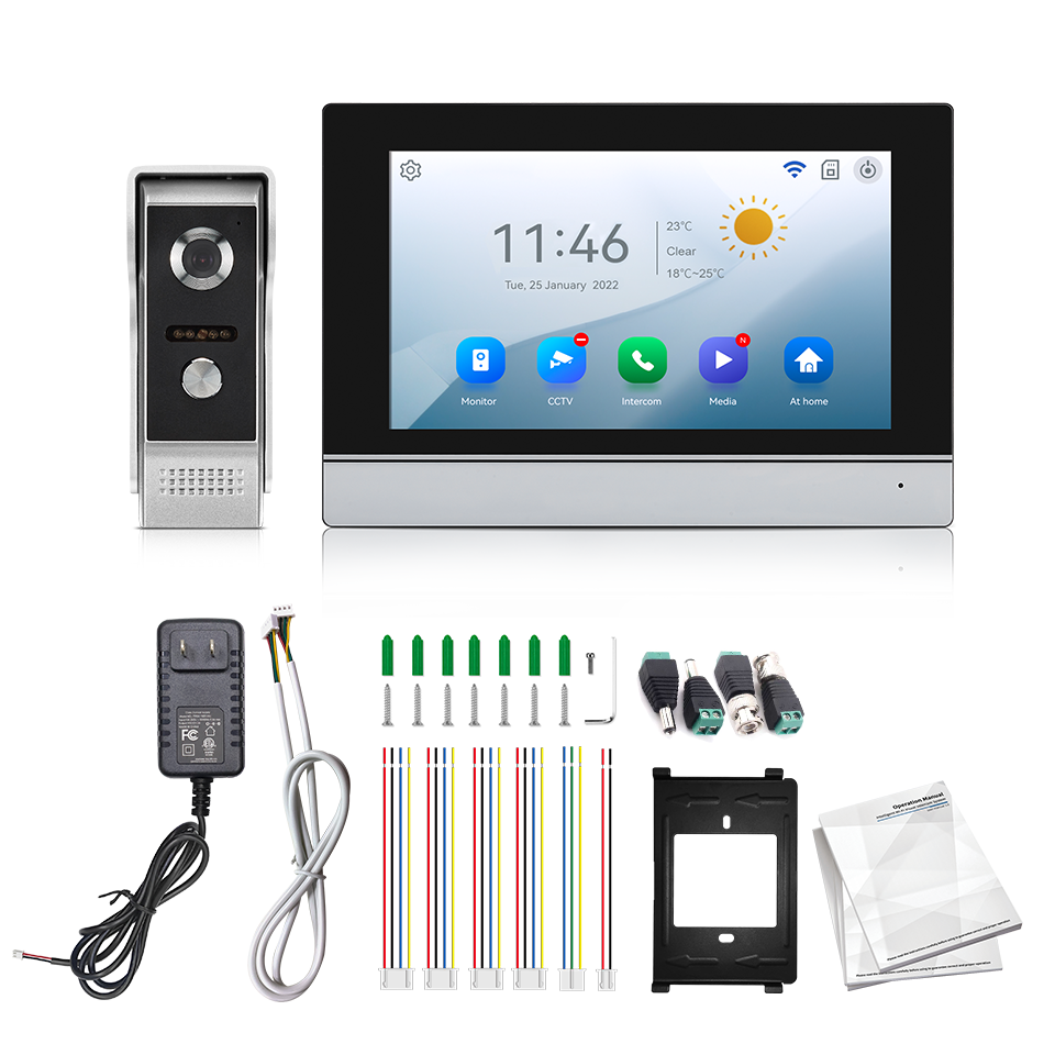 7Inch IPS Screen 2MP  Tuya Rem - Home Security Doorbell Camera 评论和价格