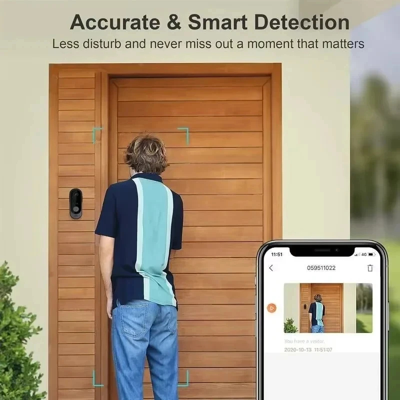 Tuya WIFI Camera Doorbell HD V - Home Security Doorbell Camera 评论和价格