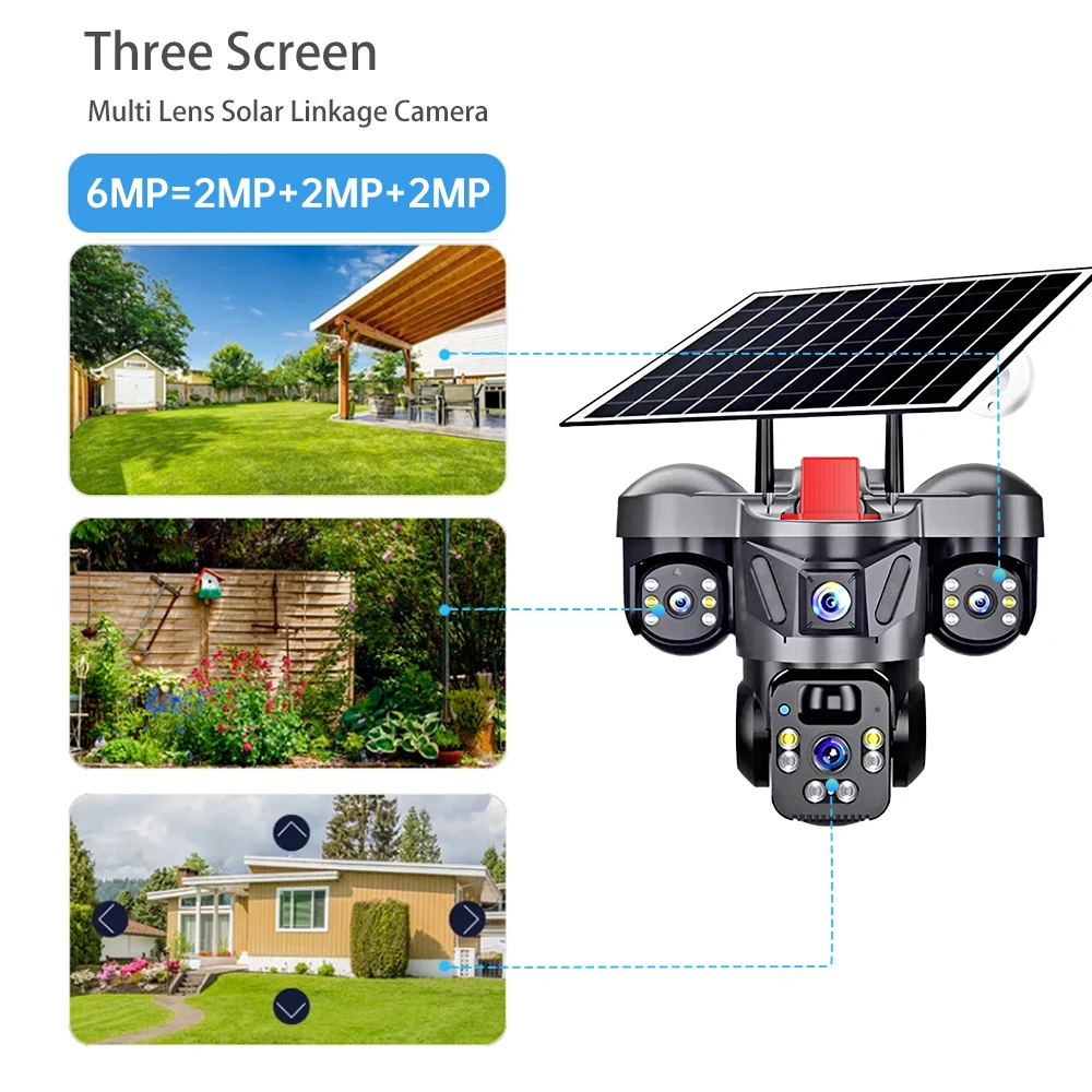KERUI Outdoor PTZ 6MP 4G SIM W - Home Security Services 评论和价格