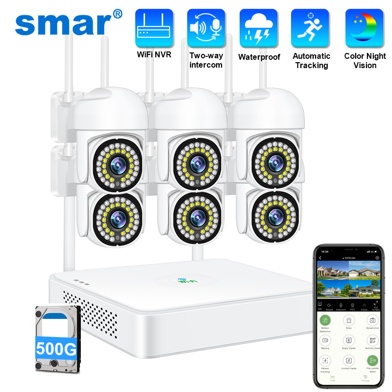 Smar 3MP Wireless CCTV Securit - Home Security Services 评论和价格