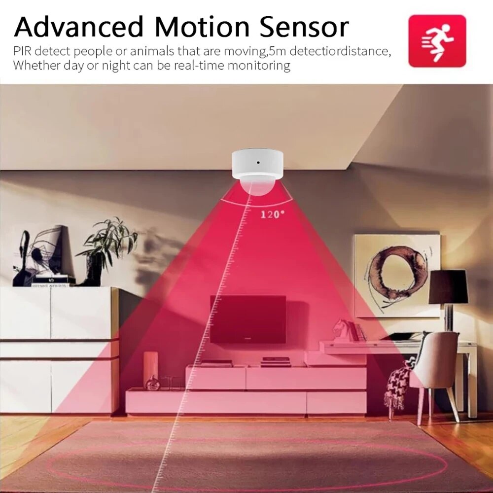 Zigbee Mini PIR Motion Sensor  - Home Security Tools 评论和价格