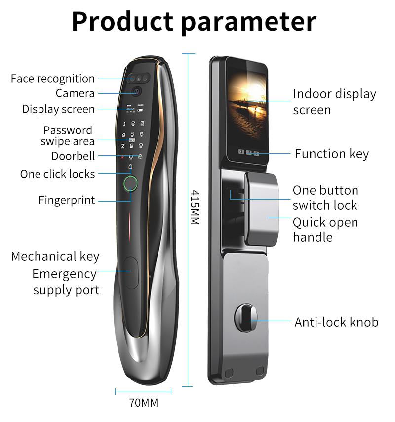 TYSH Tuya Security Fingerprint - Home Security Doorbell Camera 评论和价格