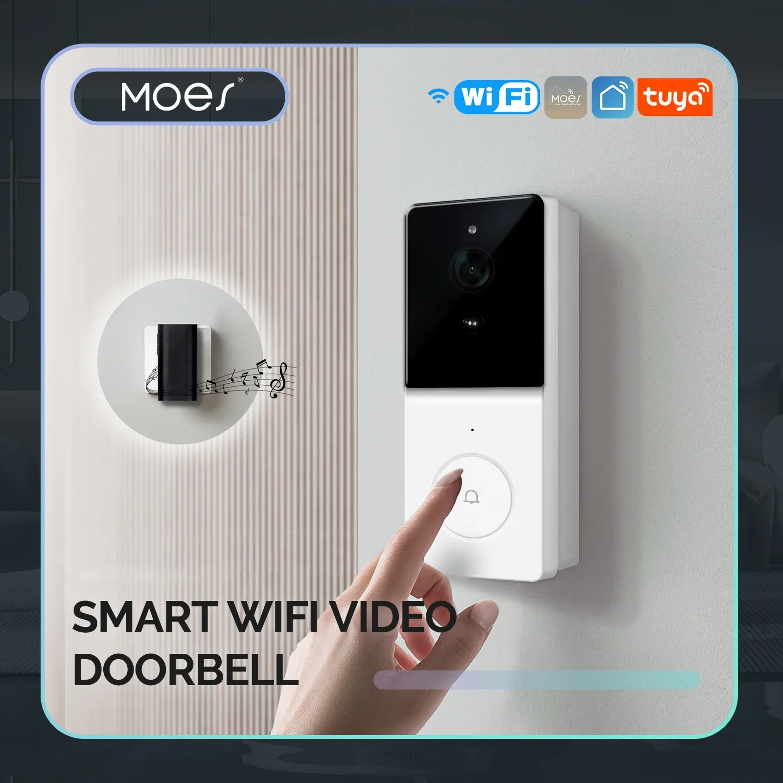 MOES Tuya Smart WiFi Video Doo - Home Security Doorbell Camera 评论和价格